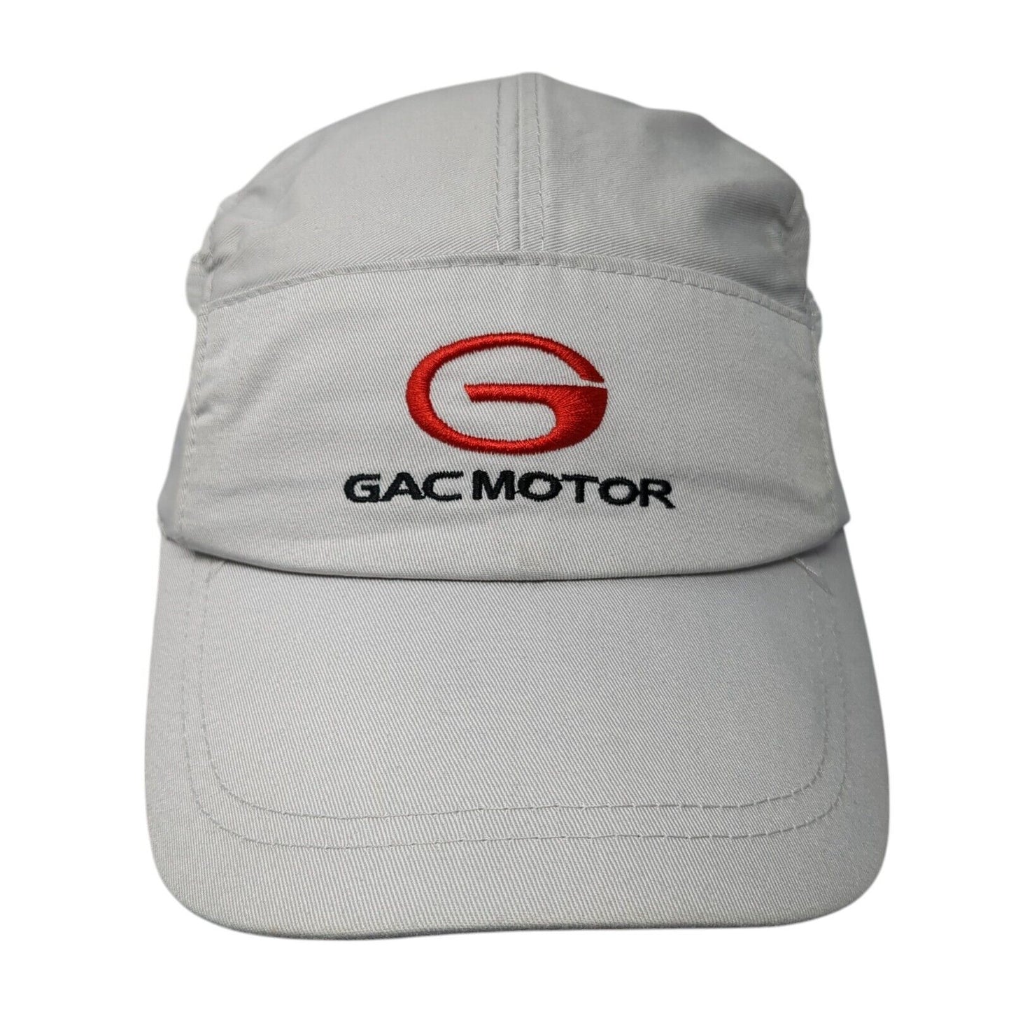 GAC Motor Fitted 5 Panel Hat Gray One Size Mesh Trim Embroidered