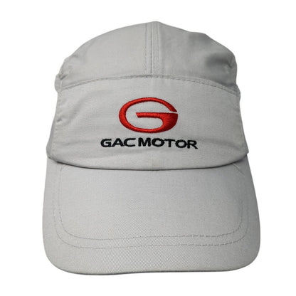 GAC Motor Fitted 5 Panel Hat Gray One Size Mesh Trim Embroidered