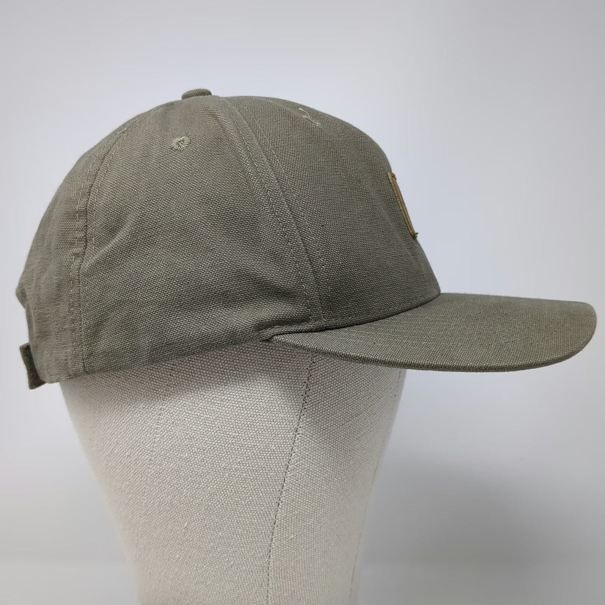 Adidas Simplot Baseball Cap Green One Size Faux Leather Patch Strapback Hat