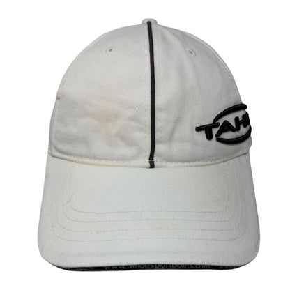 Tahoe Strapback Hat White One Size Embroidered Adjustable 6 Panel