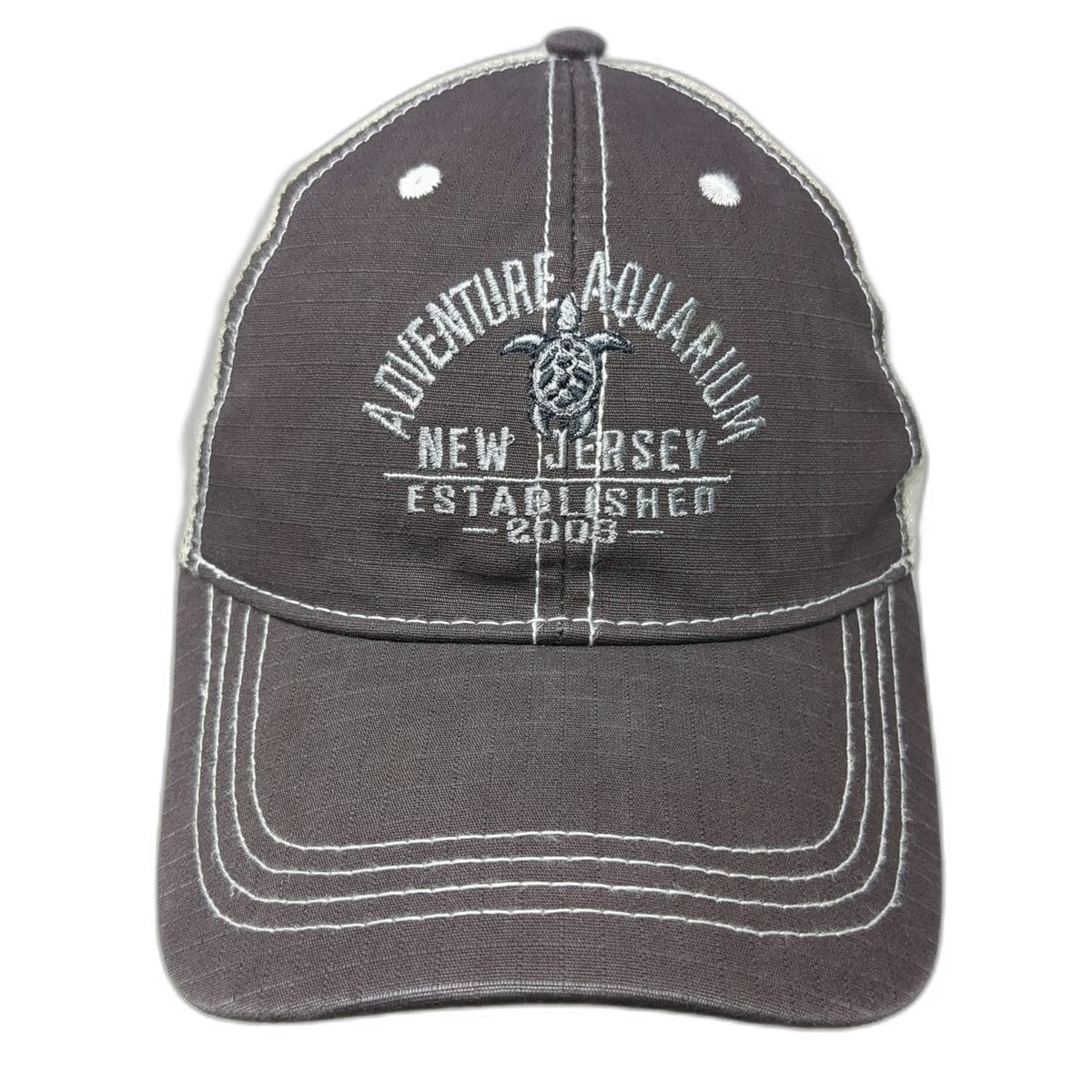 P. Mountain Gray Trucker Hat One Size Adventure Aquarium New Jersey Sea Turtle