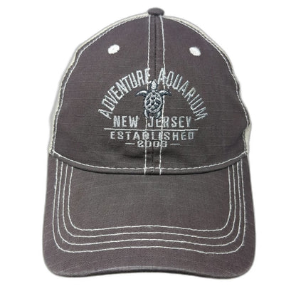P. Mountain Gray Trucker Hat One Size Adventure Aquarium New Jersey Sea Turtle