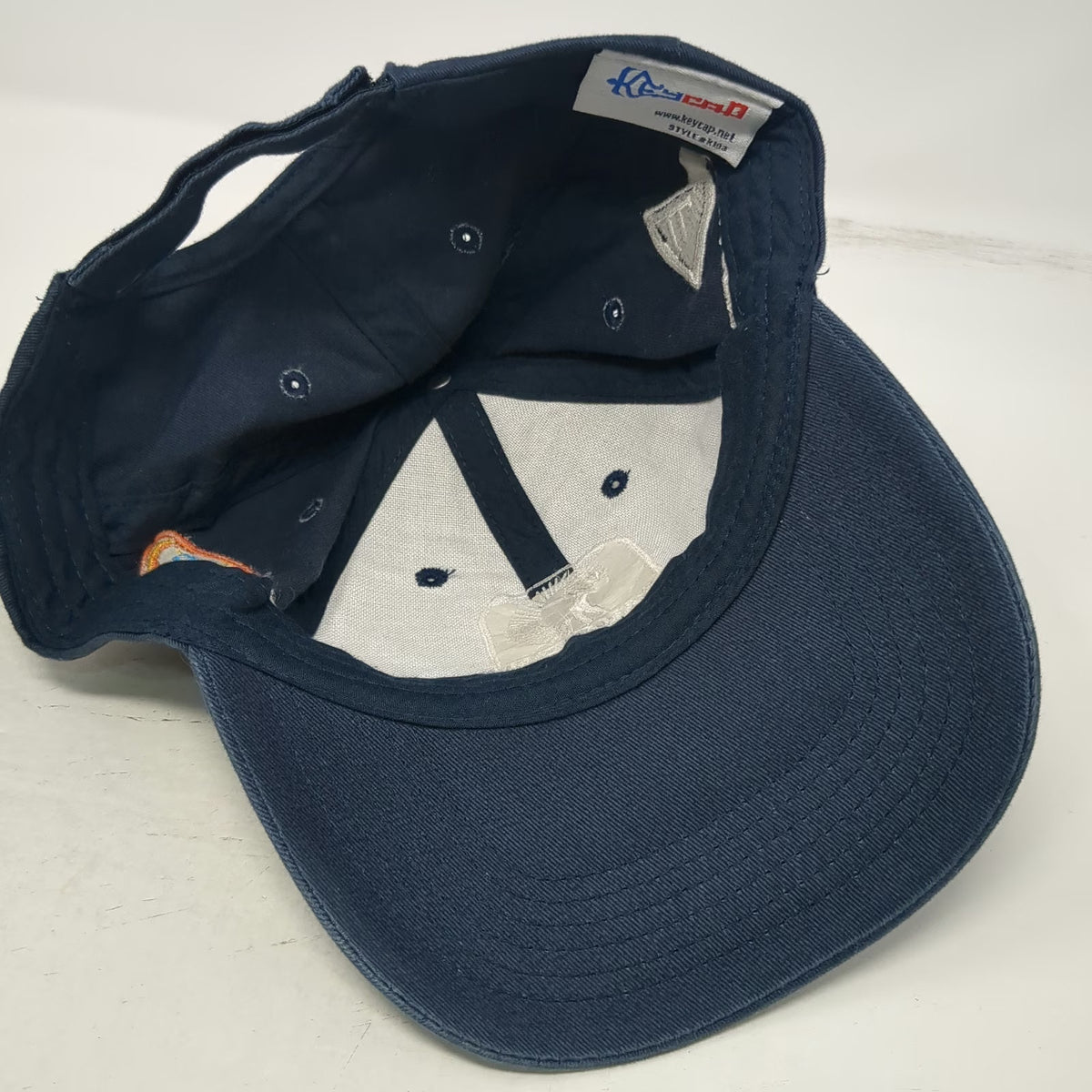 Keycap Baseball Cap Blue White One Size Canadian Tour Golf California Swing Hat