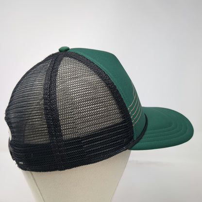Dakine Trucker Hat Green One Size Mesh Back Snapback Mountain Graphic Rope Hat