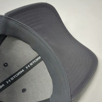 Under Armour Baseball Cap Gray L UA Storm Stretch Fit Performance Sport Hat