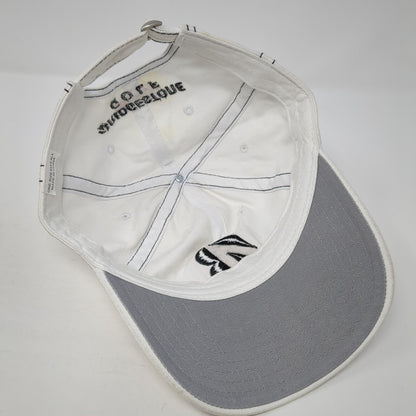 Bridgestone Golf Slideback Hat White One Size Adjustable Embroidered