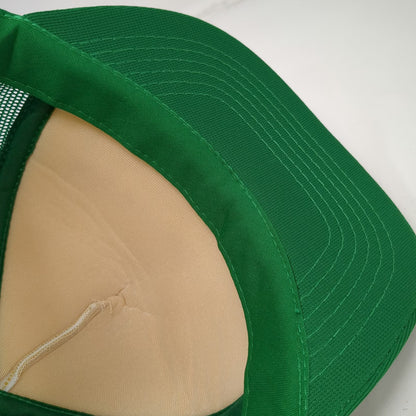 Hanes Trucker Hat Green One Size Mesh Back Snapback Building Supply Boise Hat