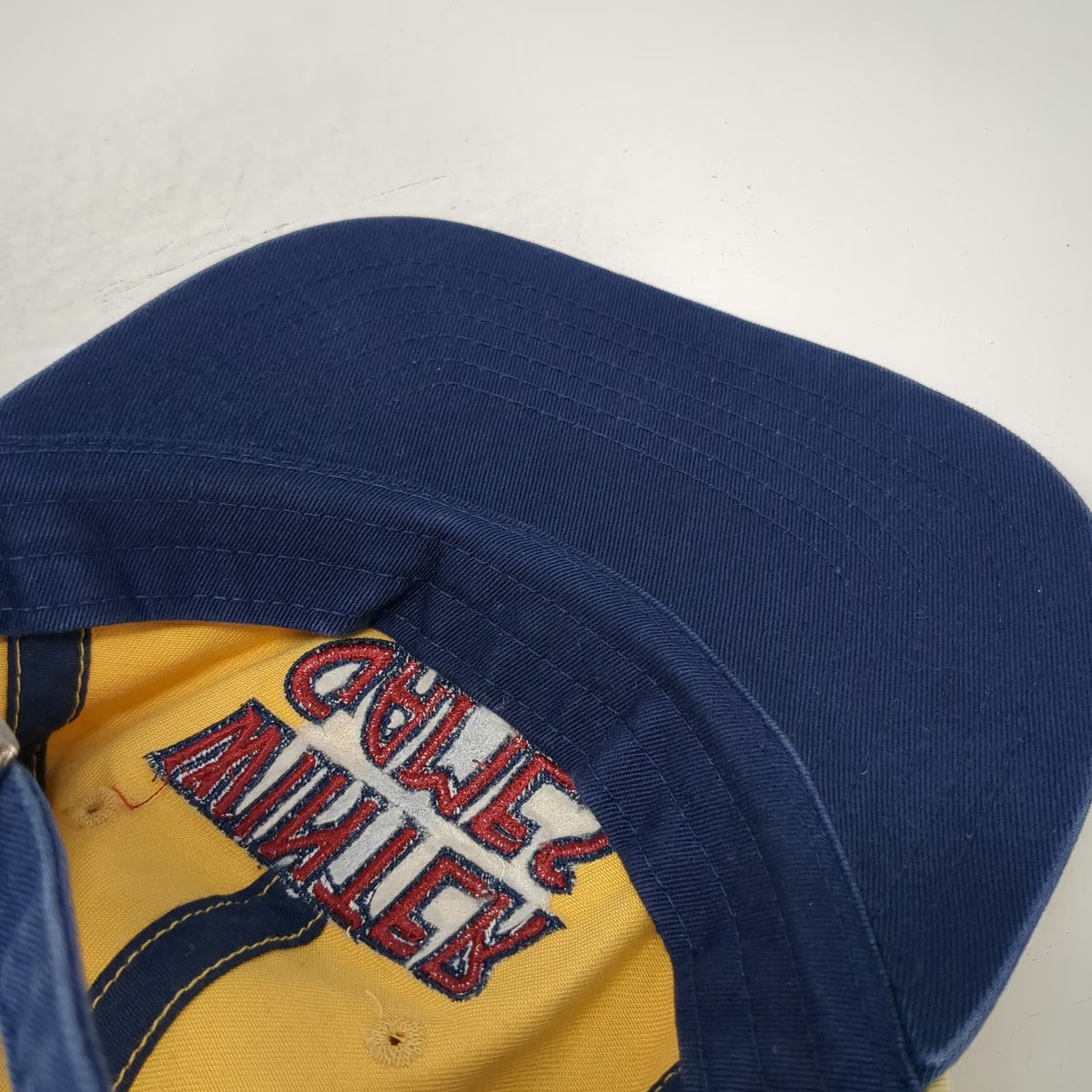 Promoshop Winter Games of Idaho Baseball Cap Yellow Blue One Size Slideback hat