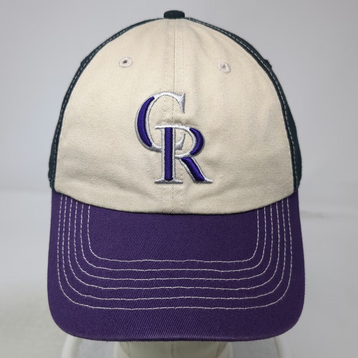 Colorado Rockies MLB Fan Favorite Baseball Cap Beige Purple Black One Size Hat