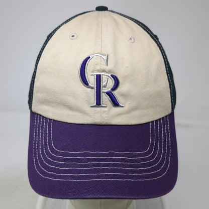 Colorado Rockies MLB Fan Favorite Baseball Cap Beige Purple Black One Size Hat