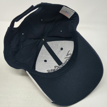 New York Yankees MLB Drew Pearson Baseball Cap Hat Blue OSFM Strapback NY Script