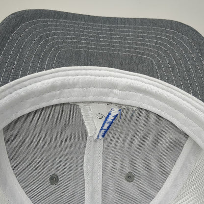 Direct Caps Astec Trucker Hat Gray One Size Mesh Back Snapback Logo Embroidery