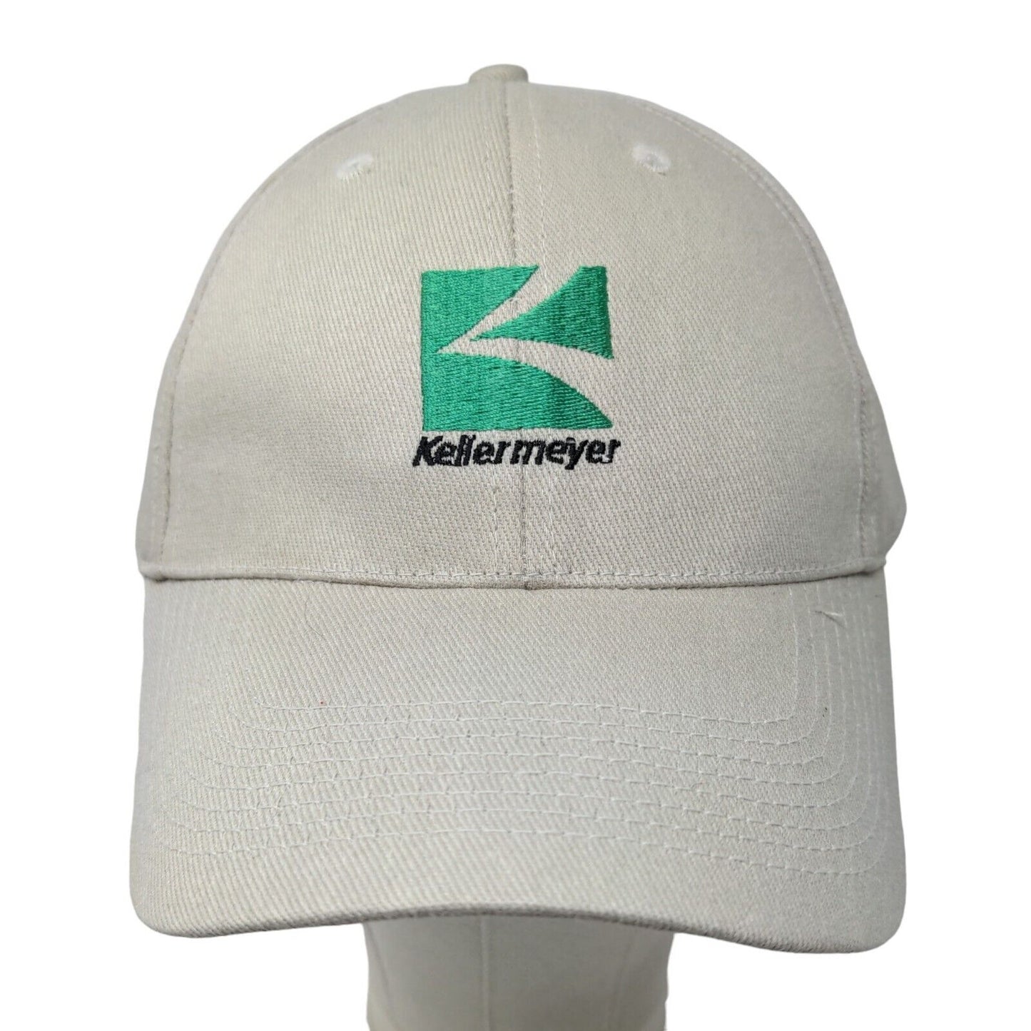 Kellermeyer Men's Strapback Hat Tan Size A Embroidered Logo Adjustable