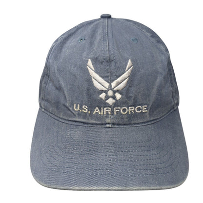 US Air Force No One Cmes Close Slideback Hat Blue One Size Adjustable 6 Panel
