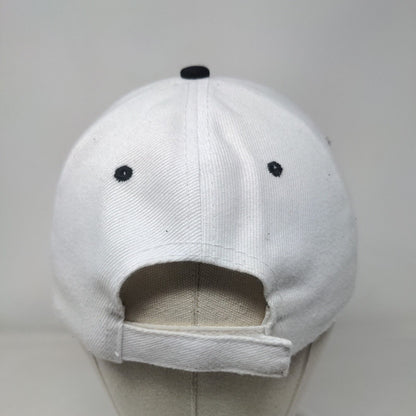 New York City Strapback Hat White One Size Adjustable Embroidered 6 Panel