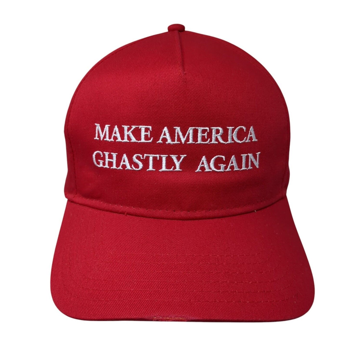 Make America Ghastly Again Strapback Hat Red OS Adjustable Embroidered Otto