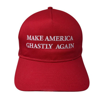 Make America Ghastly Again Strapback Hat Red OS Adjustable Embroidered Otto