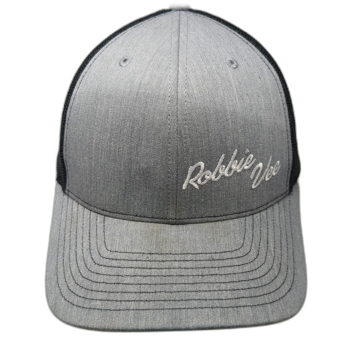 Richardson Trucker Hat Gray One Size Robbie Vee Let's Talk Story Snapback