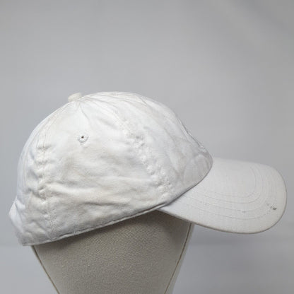 Wreath Star Strapback Hat White One Size Adjustable Embroidered 6 Panel Cotton