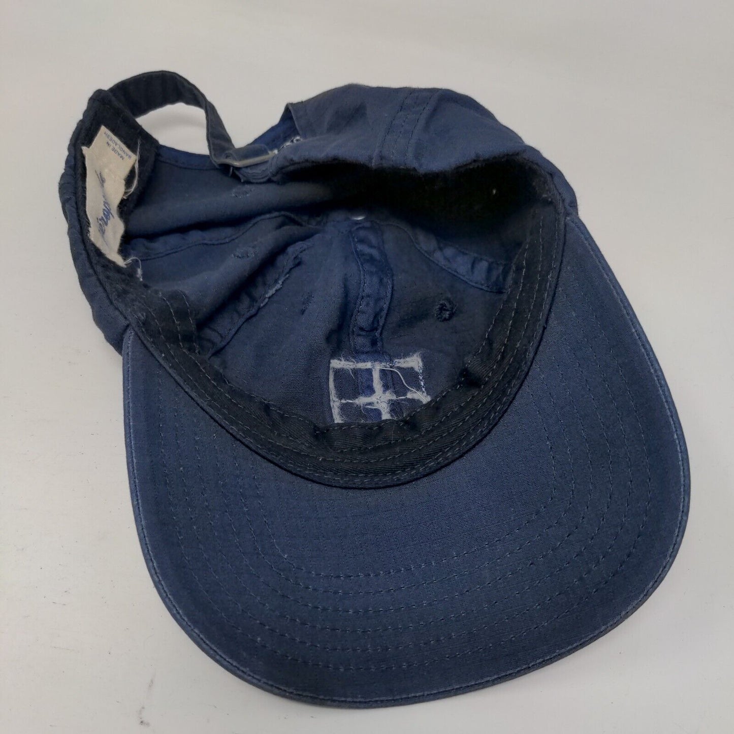 Aeopostale Slideback Hat Blue One Size Adjustable Vent Holes 6 Panel