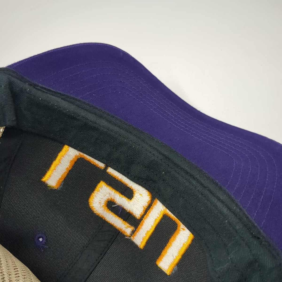 LSU Tigers NCAA '47 Trucker Hat Purple Yellow Beige One Size Mesh Snapback Logo
