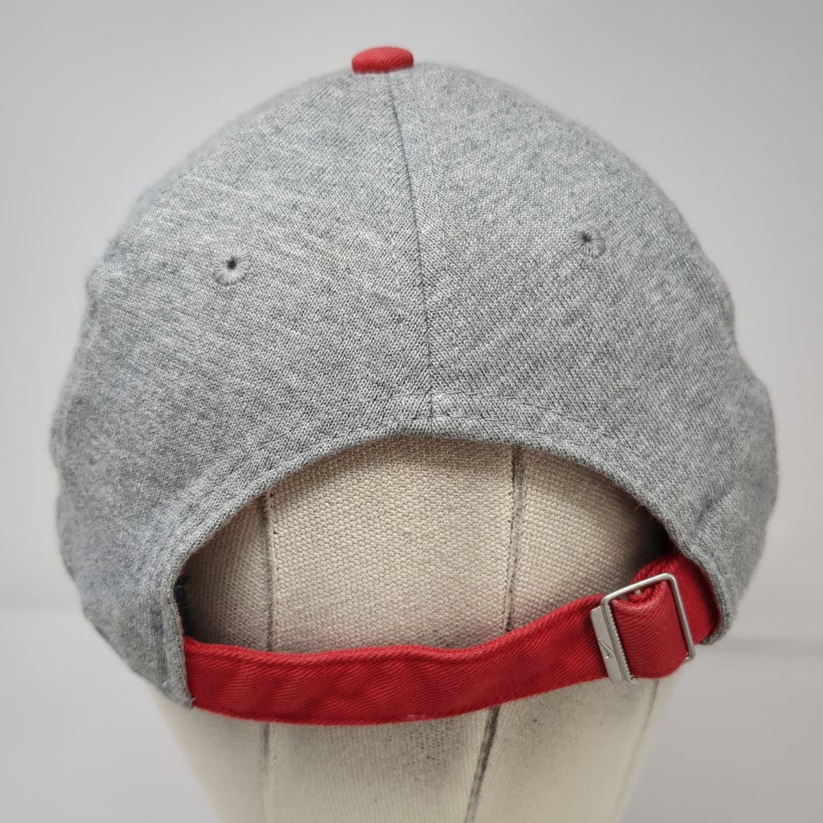 Ohio State Buckeyes NCAA Nike Gray Red One Size Cap Heritage 86 Logo Hat Gear