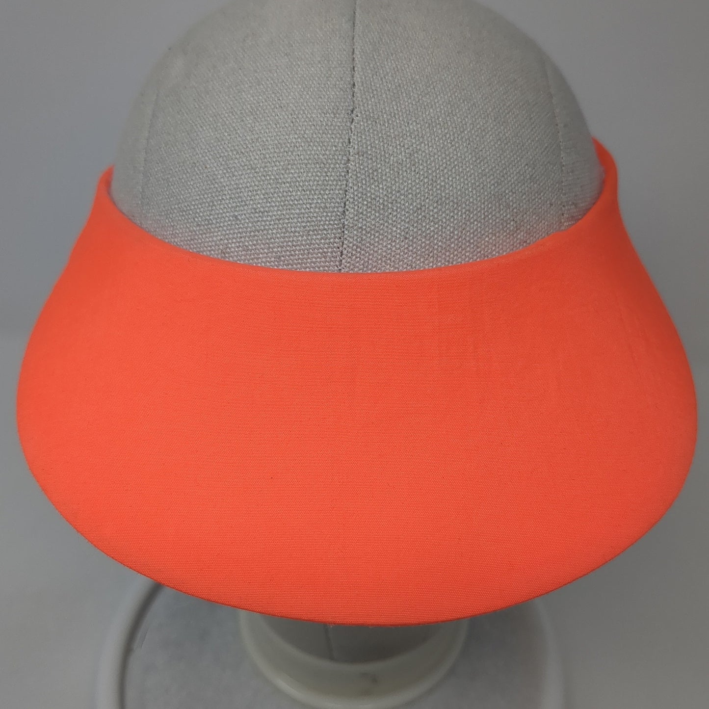 Anlin Sun Visor Hat Orange One Size Adjustable Clip-On Lightweight Blank