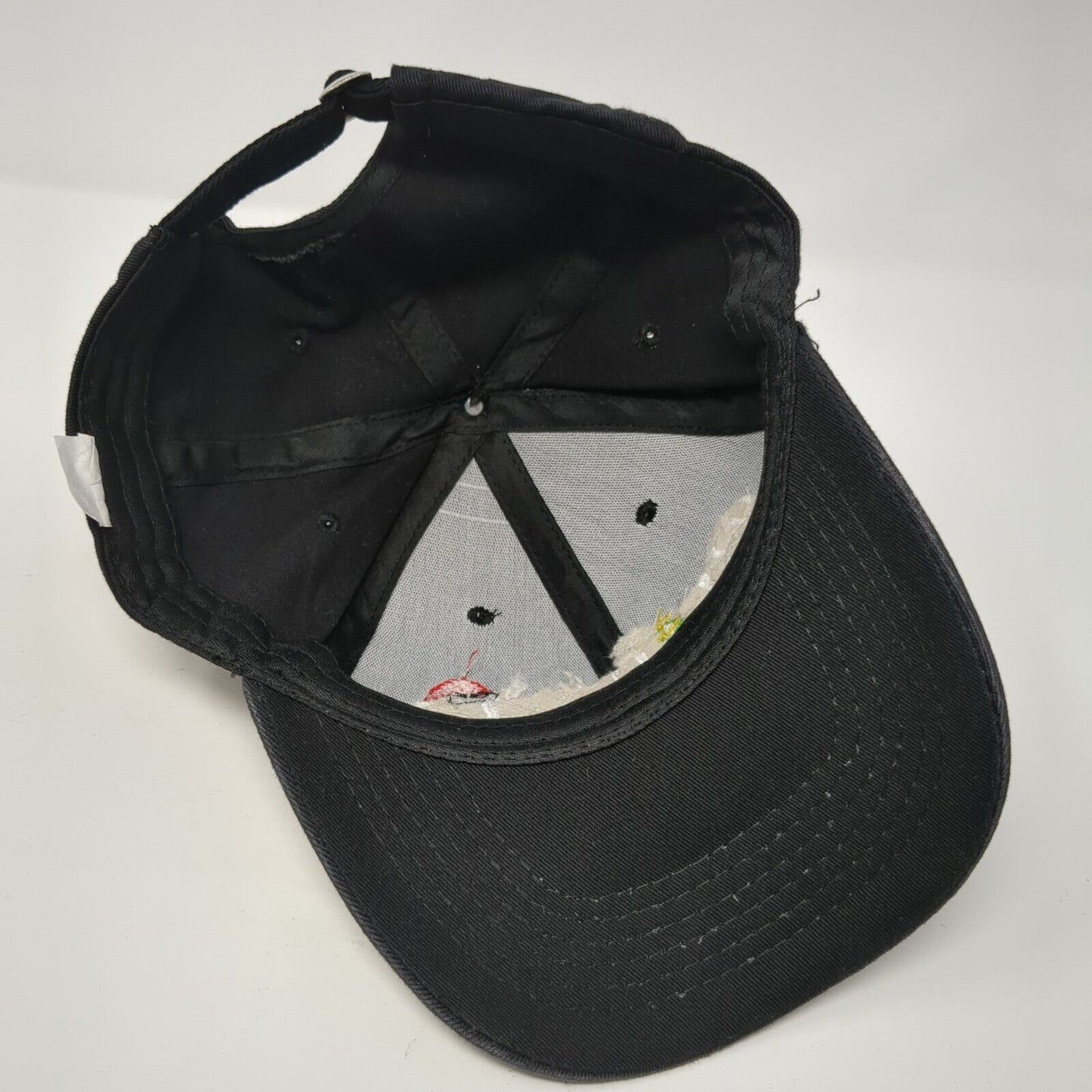 Believe Christmas Tree Holiday Slideback Hat Black OS Adjustable Embroidered