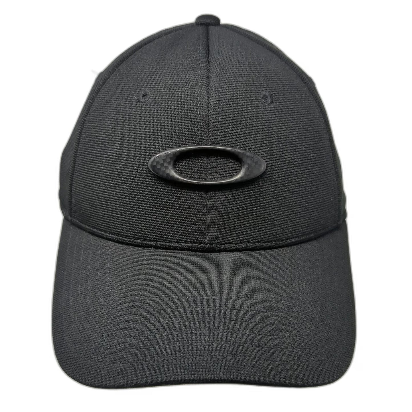 Oakley Baseball Cap Black M Performance Flex Carbon Fiber Icon Curved Brim hat