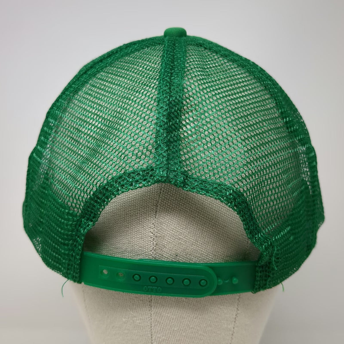Otto Trucker Hat Green OSFM Rawhide Cycles Motorcycle Mesh Snapback Foam Front