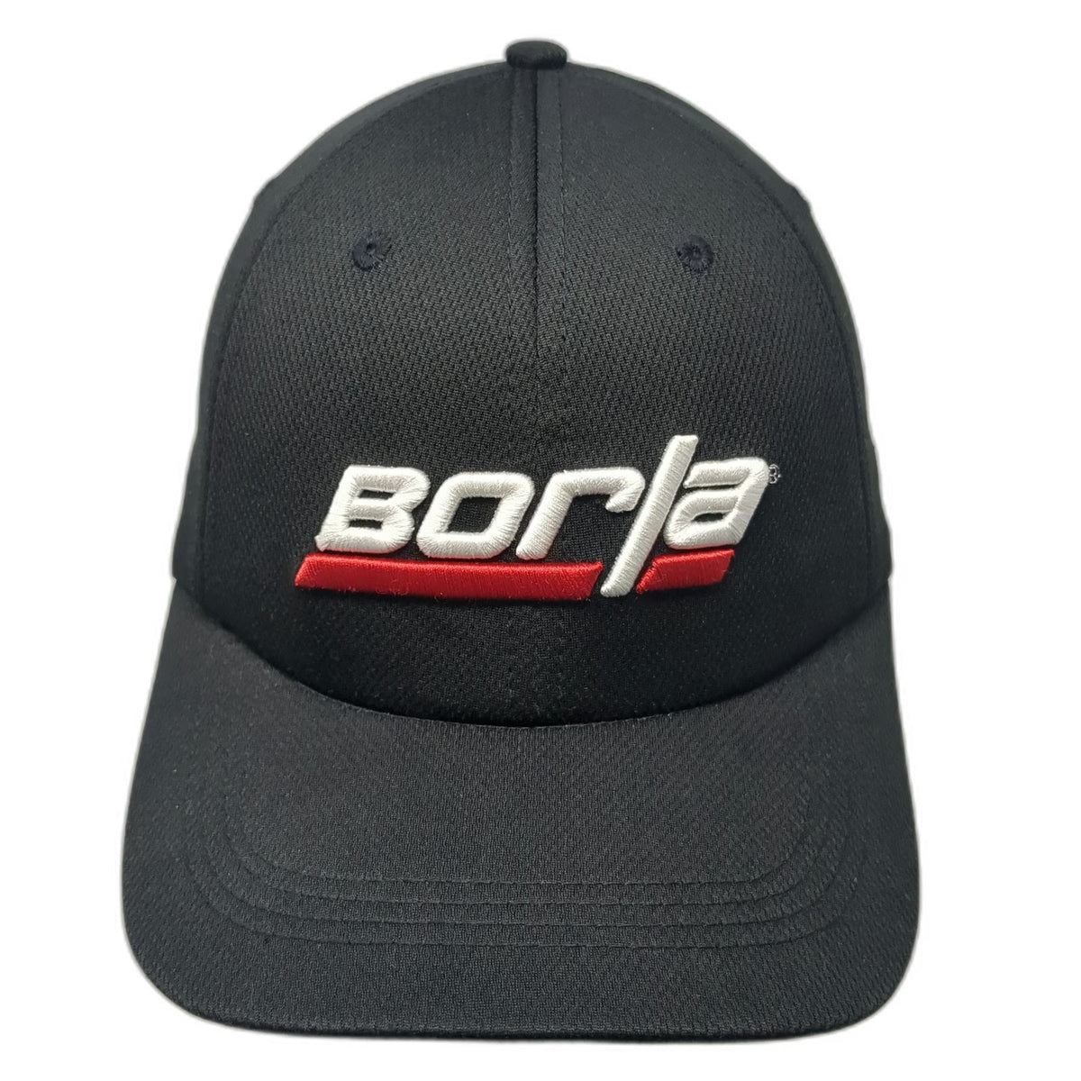 Borla Baseball Cap Black One Size Performance Mesh Strapback Exhaust Logo Hat