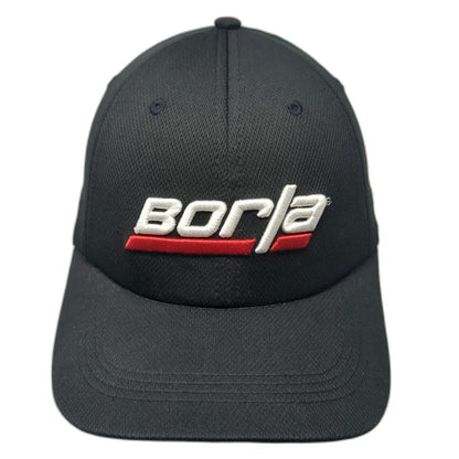 Borla Baseball Cap Black One Size Performance Mesh Strapback Exhaust Logo Hat