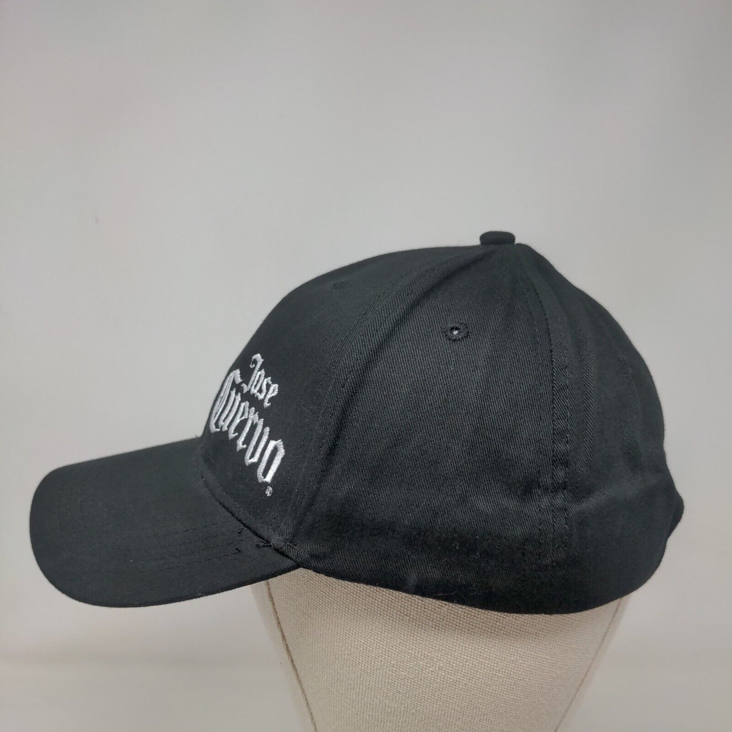Jose Cuervo Slideback Hat Black OSFM Embroidered Quake City Caps 6 Panel