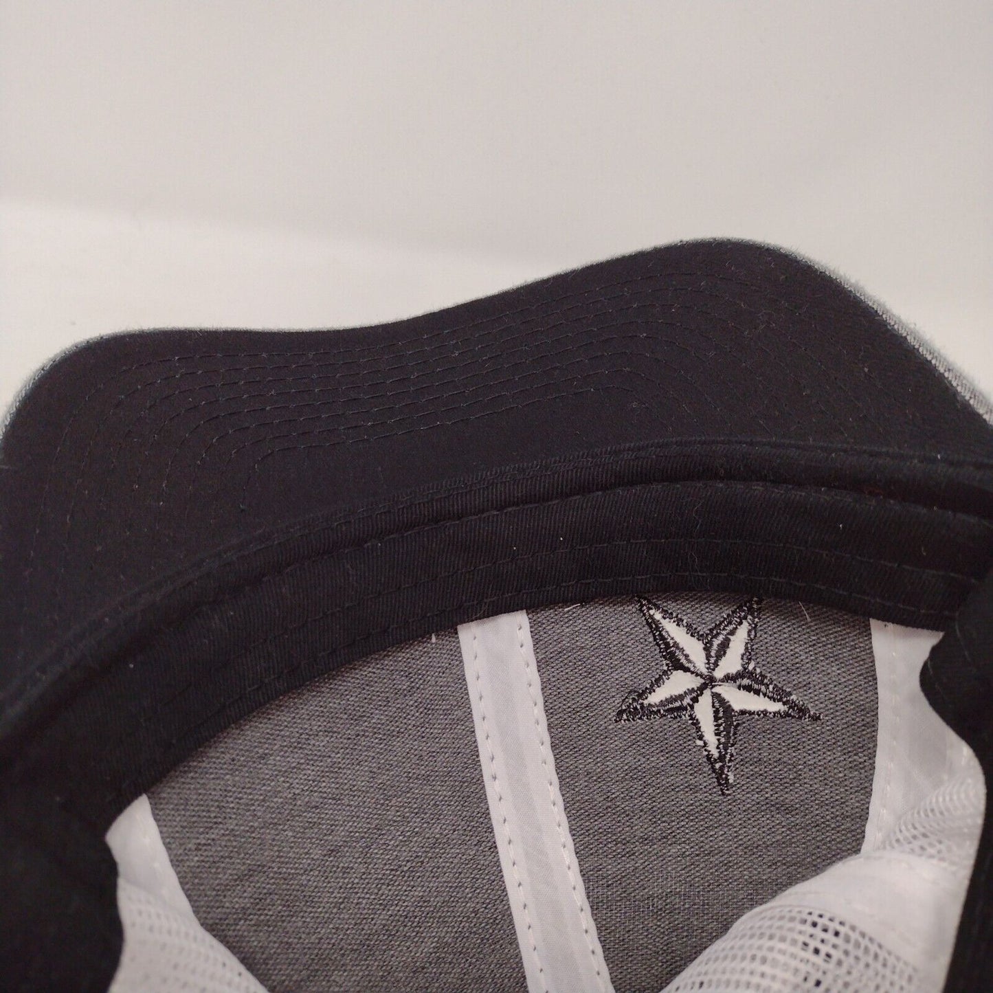 WMS Star Strapback Mesh Back Trucker Hat Gray OSFA Outdoor Cap