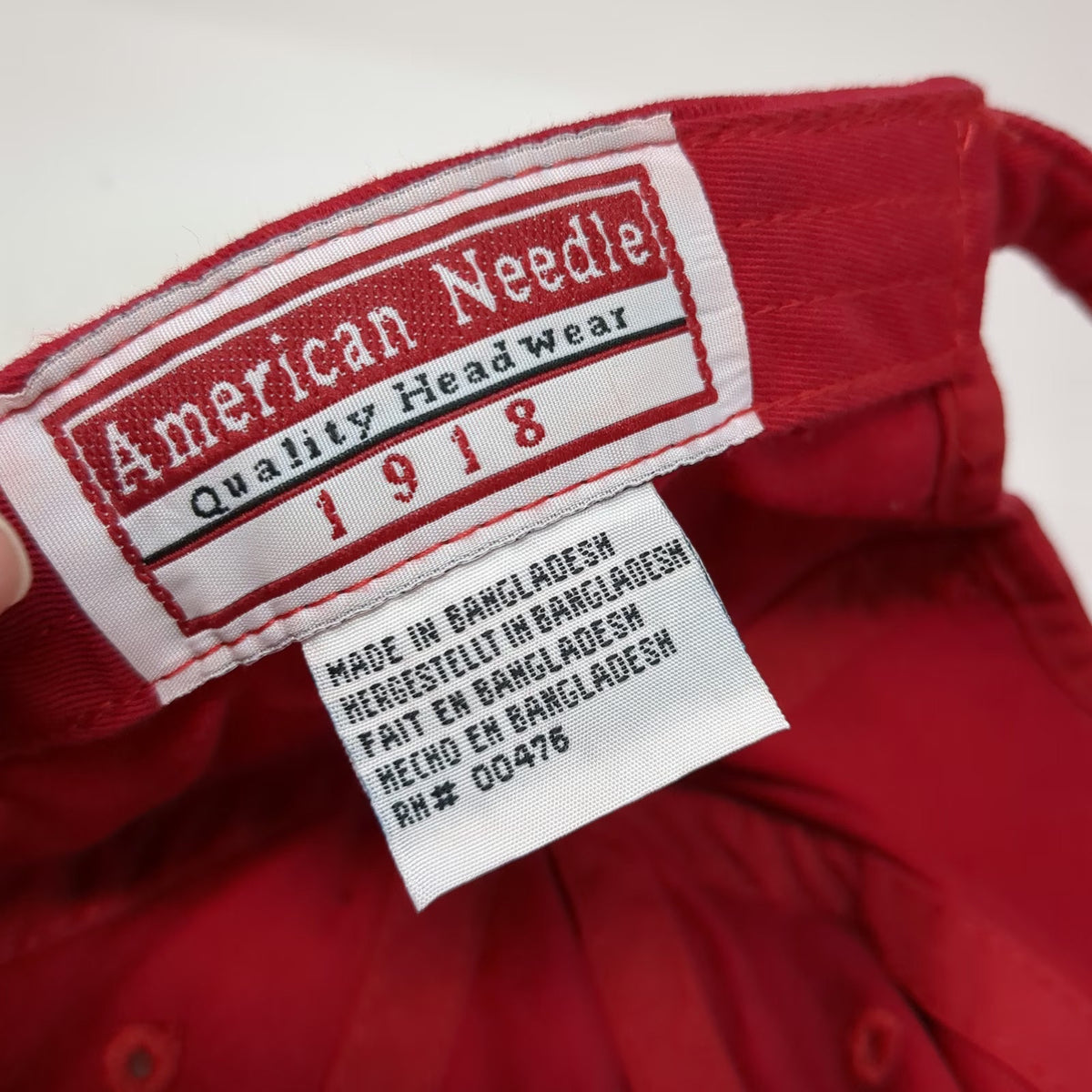 American Needle Baseball Cap Red One Size US Open 2011 Tennis Hat Slideback