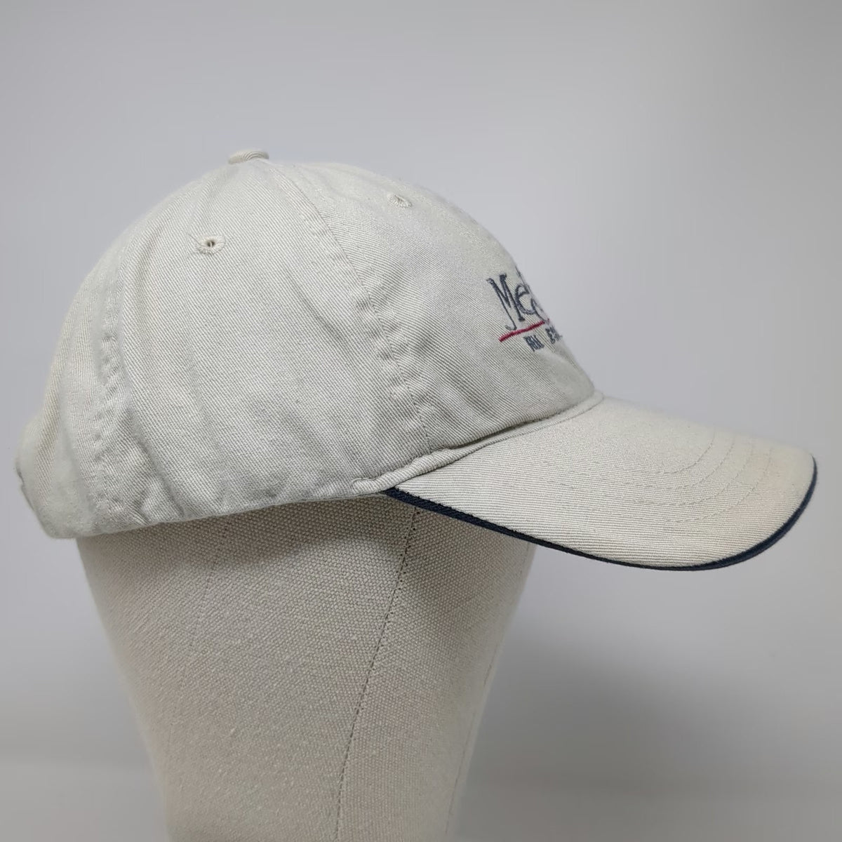 Ultra Club Baseball Cap Beige One Size Strapback Mesiti Real Estate Cotton Hat