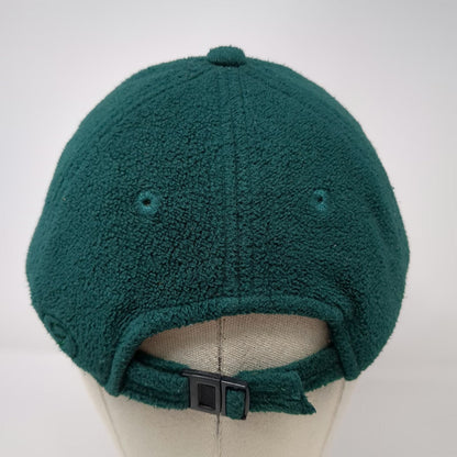 Gap Green Fleece Baseball Cap One Size Adjustable Strap Blank Soft Crown Hat