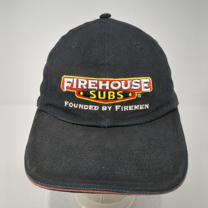 Firehouse Subs Slideback Hat Black Embroidered Logo One Size Employee Uniform