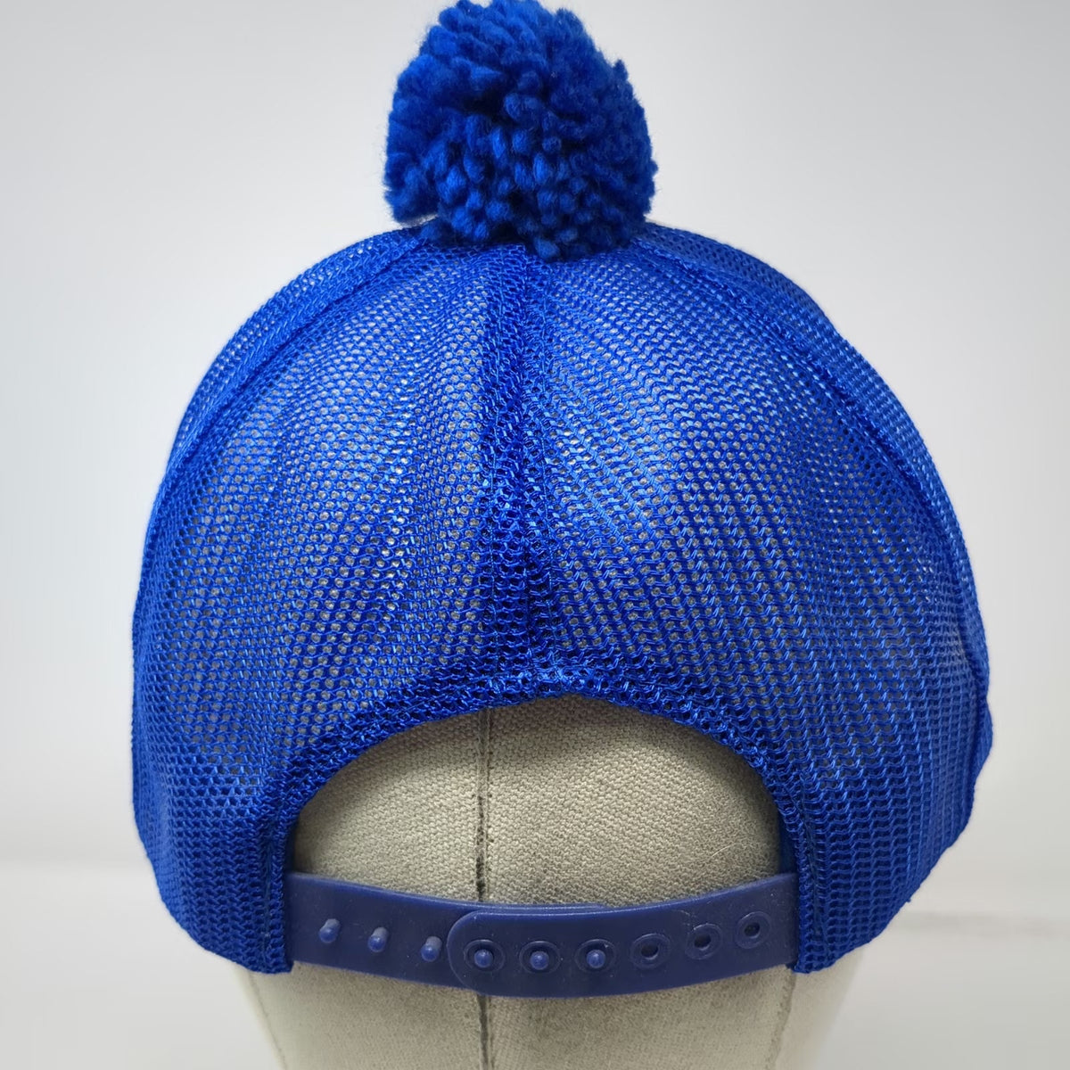 Malheur Potato Bargaining Association Trucker Hat Blue Pom Pom Mesh Vintage