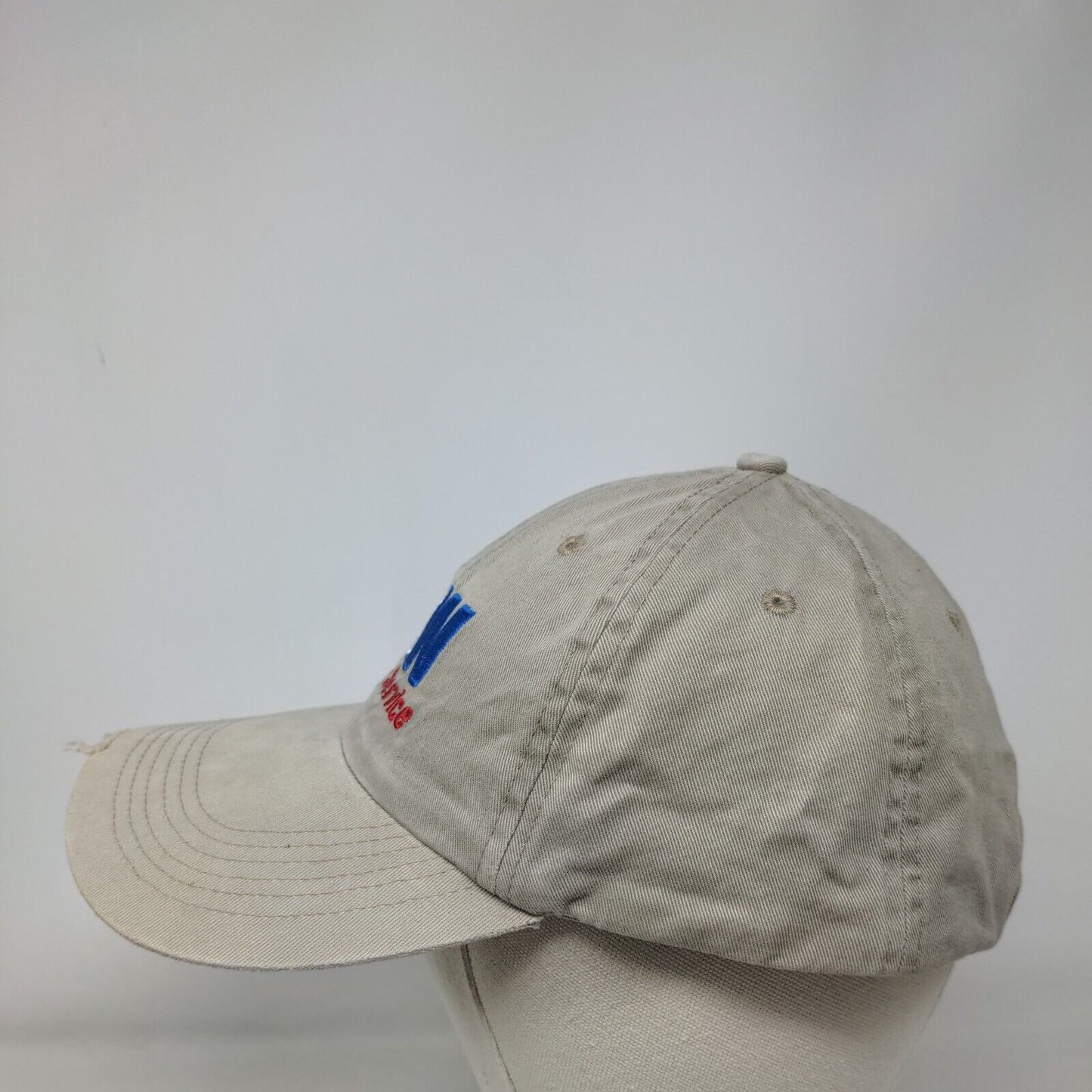 DSW Cutting Service Slideback Hat Tan One Size Embroidered 6 Panel Shiva