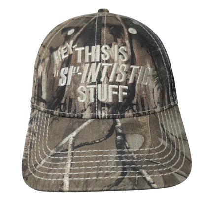 Hey This is SI-Intistic Stuff Strapback Hat Camouflage OS 6 Panel Outdoor Cap