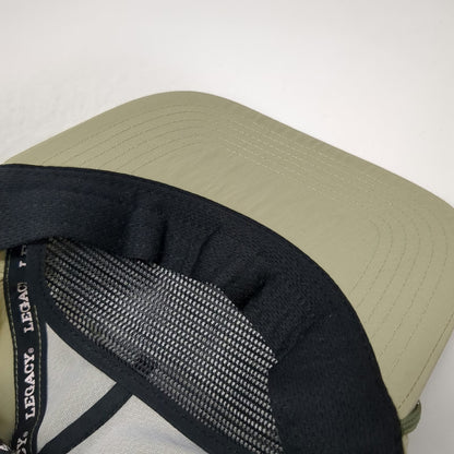 Legacy 5 Panel Beige One Size Snapback Hat Fly Fish Food Jimmy's Nylon Rope