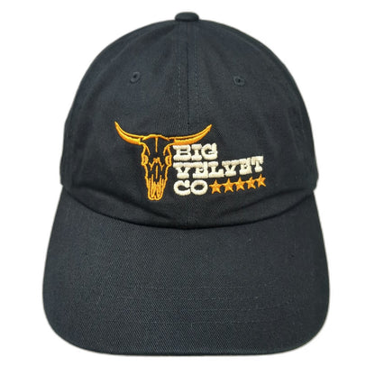 The Classics Baseball Cap Black OSFM Paul Cauthen Big Velvet Co Hat Steer Skull
