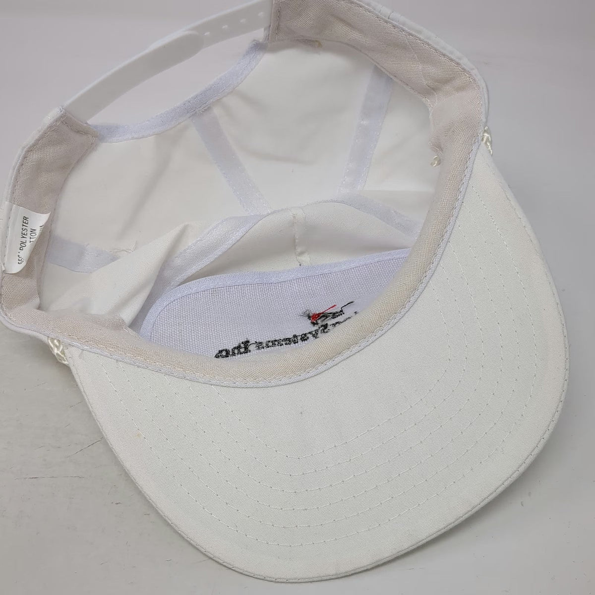 White 5 Panel One Size Stevedoring Systems Inc Corporate Logo Rope Snapback Hat