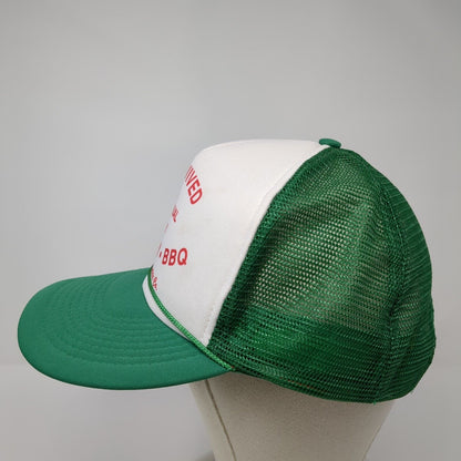 I Survived The 6th Annual 1992 Alleyway Bbq Snapback Trucker Hat Green OS Rope