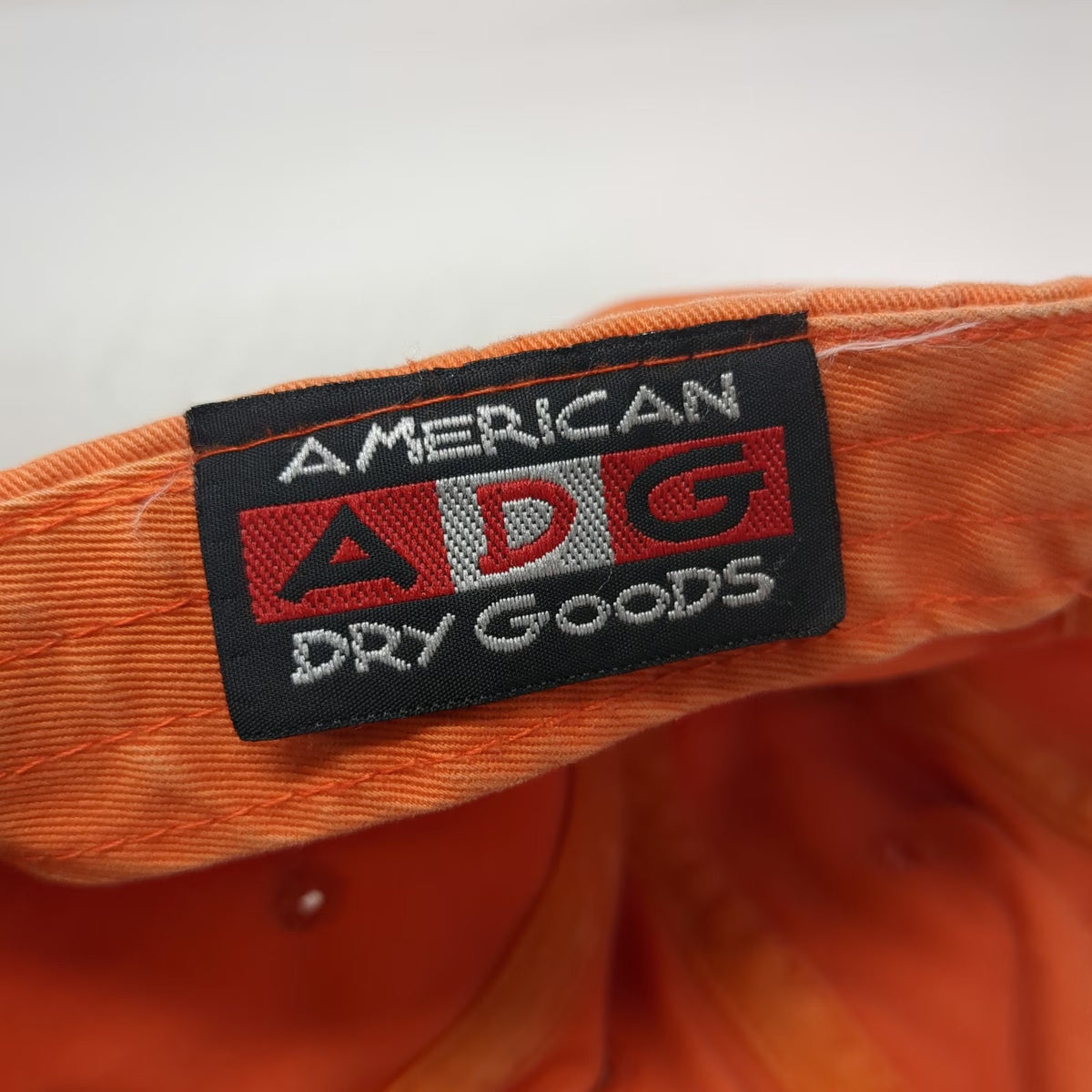 American Dry Goods Baseball Cap Orange OSFM Briar Leaf Golf Club La Porte Hat