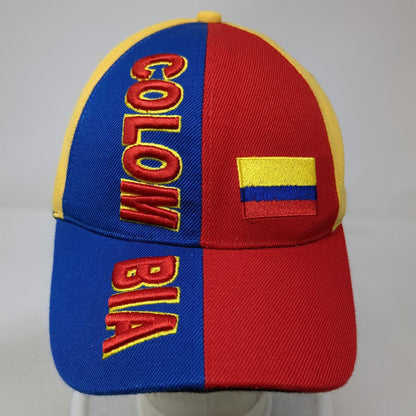 Blue Red Yellow Baseball Cap Colombia Flag One Size Strapback Hat South America