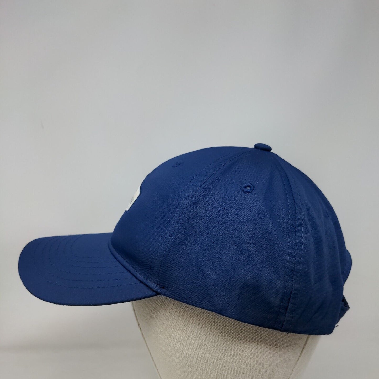 Grand Haven Golf Club Strapback Hat Blue Mid Fit Ahead Performance