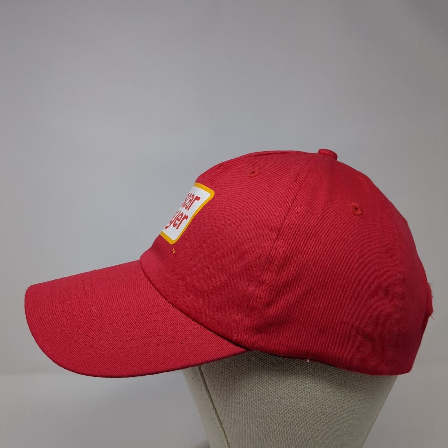Oscar Mayer Strapback Hat Red OSFM Adjustable Vent Holes Hit Wear
