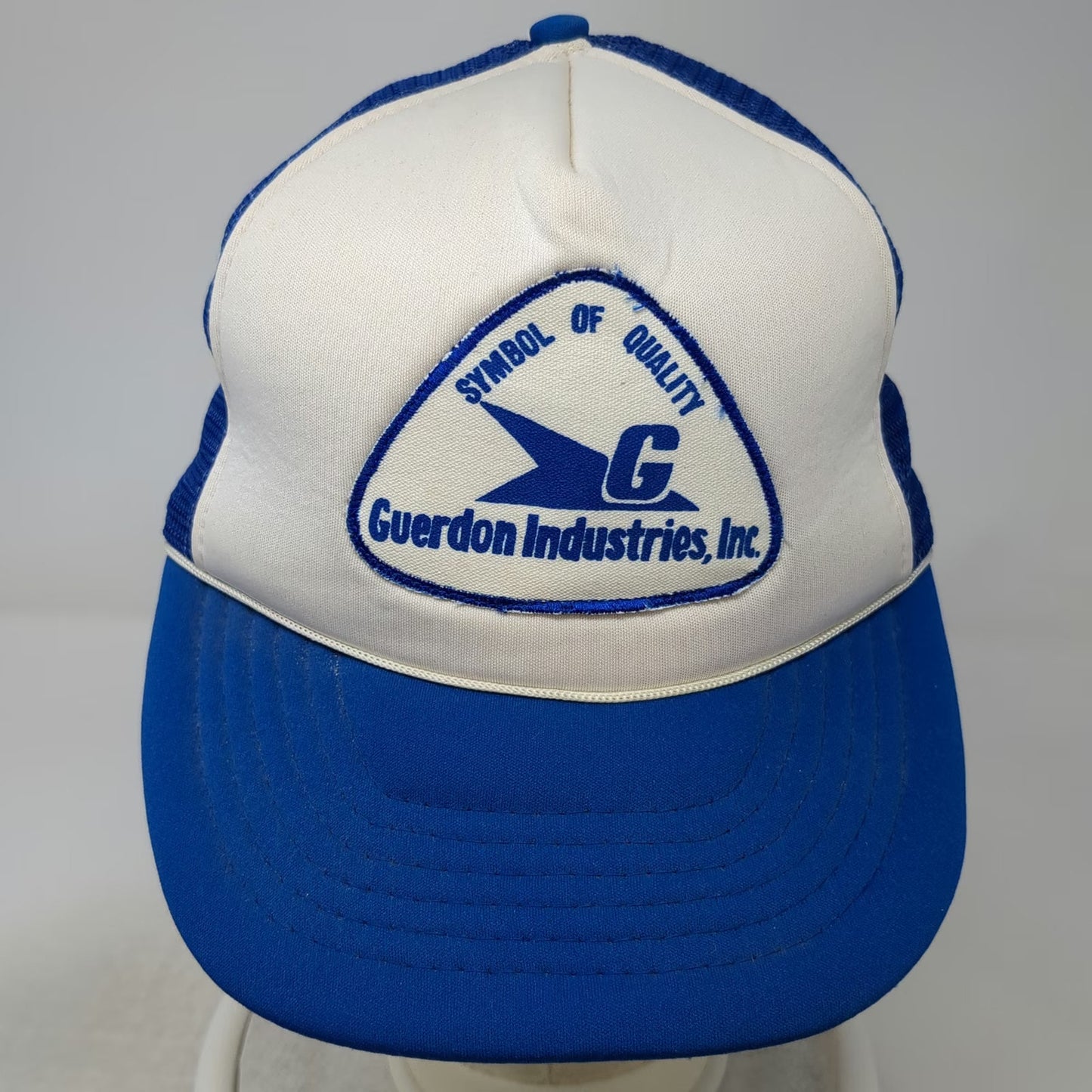 Civic Caps Trucker Hat Blue One Size Guerdon Industries Inc Mesh Back Snapback